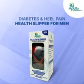 Apollo Pharmacy Diabetes &amp; Heel Pain Health Slipper for Men, Size-9, 1 Pair, Pack of 1