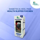 Apollo Pharmacy Diabetes &amp; Heel Pain Health Slipper For Men, Size-10, 1 Pair, Pack of 1