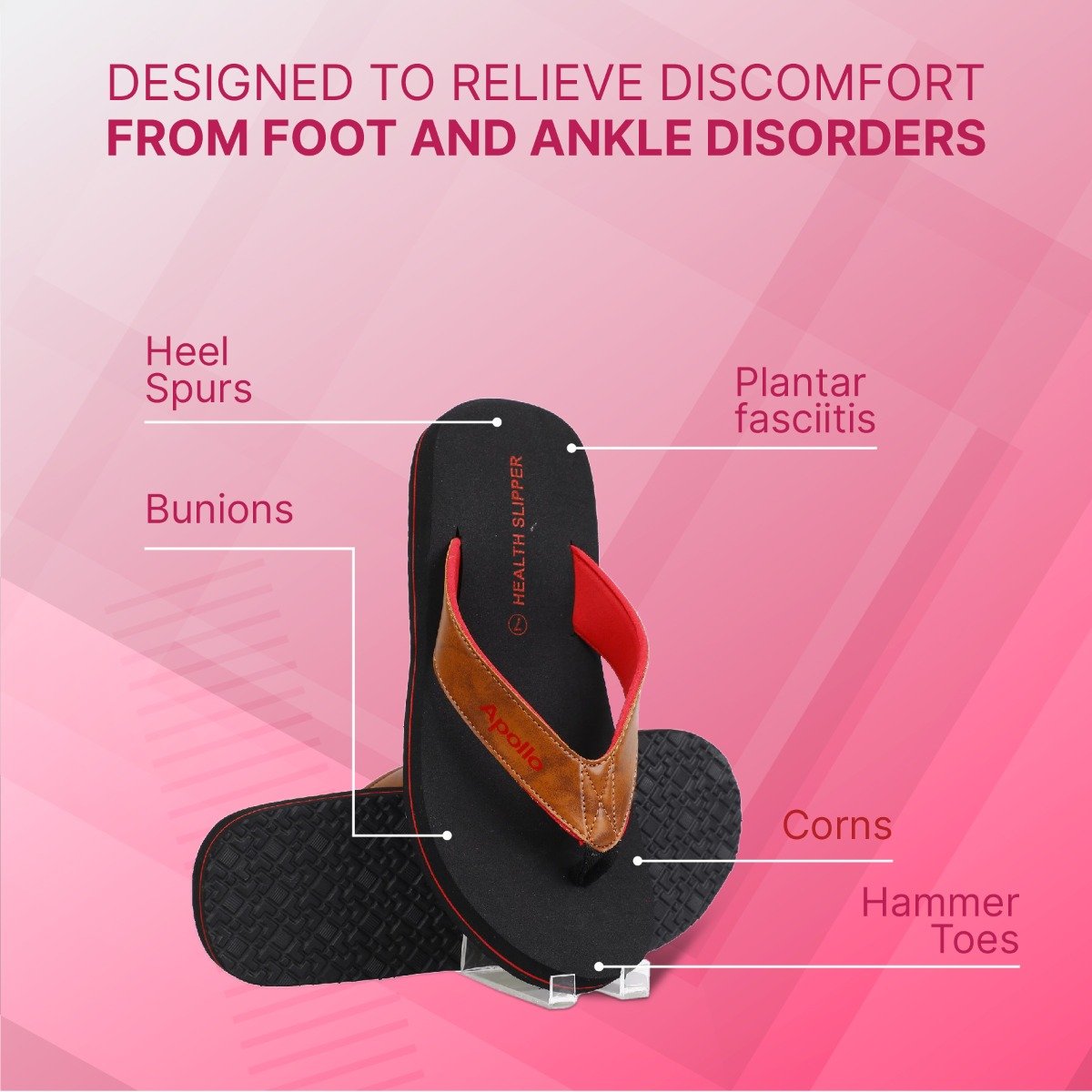 Apollo Pharmacy Diabetes & Heel Pain Health Slipper For Men, Size-11, 1 Pair, Pack of 1 Apollo Pharmacy Diabetes & Heel Pain Health Slipper For Men, Size-11, 1 Pair, Pack of 1