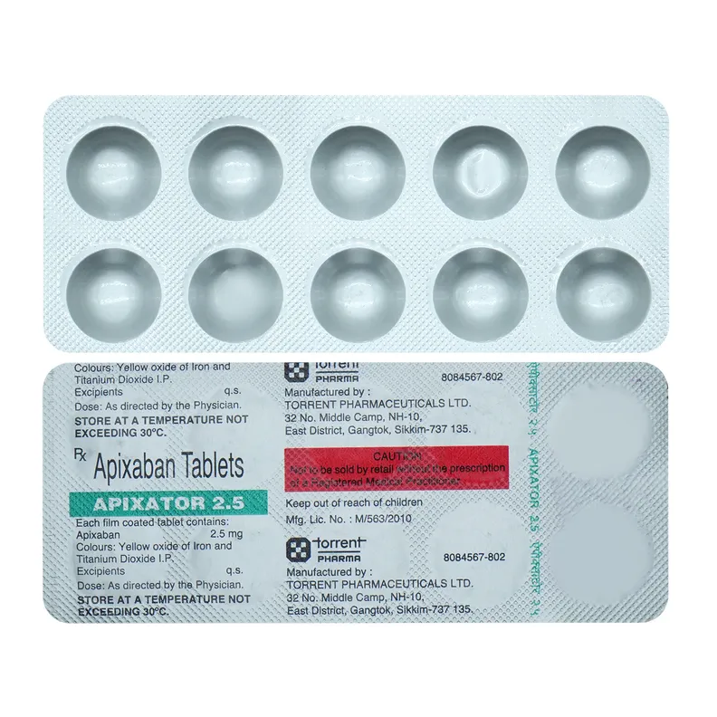 Buy Apixator 2.5 mg Tablet online | Uses, Side Effects, Price and ...
