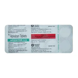 Buy Apixator 2.5 mg Tablet online | Uses, Side Effects, Price and ...