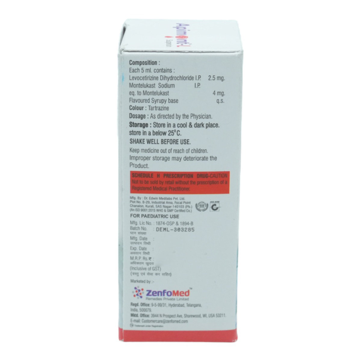 Apimont-L Suspension 60 ml, Pack of 1 SUSPENSION Apimont-L Suspension 60 ml, Pack of 1 SUSPENSION