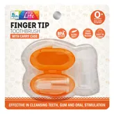 Apollo Life Finger Tip Toothbrush with Carry Case, 2 Count, Pack of 1