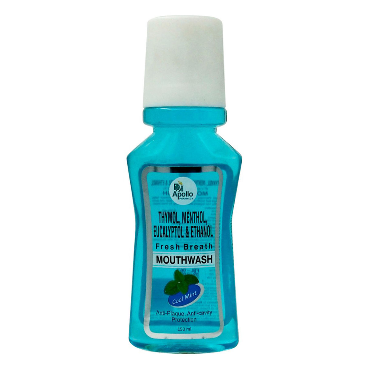 Buy Apollo Pharmacy Fresh Breath Cool Mint Mouthwash, 150 ml Online