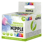 Apollo Life Peristaltic Liquid Silicon Nipple Twin Pack, 2 Count, Pack of 1
