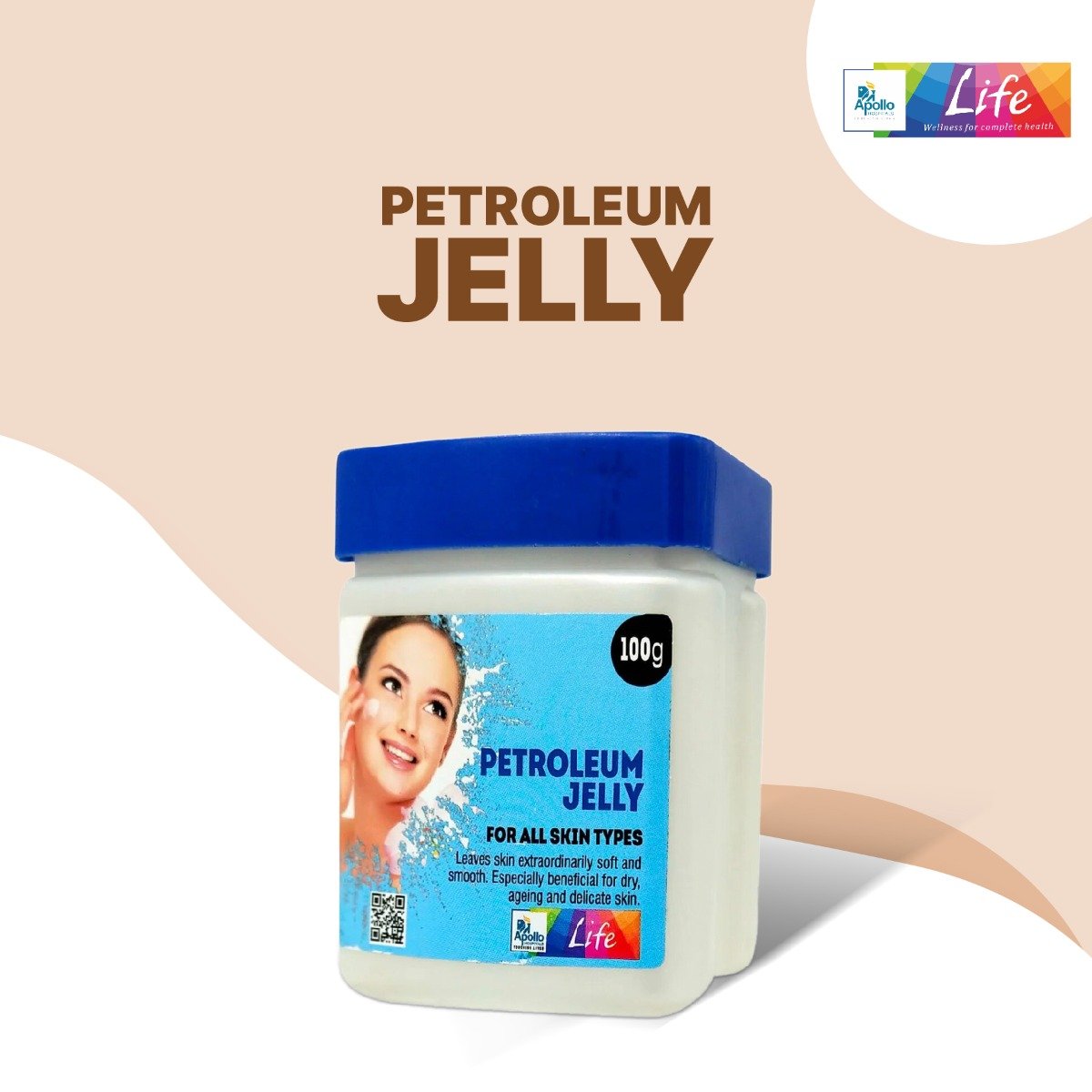 Apollo Life Petroleum Jelly, 100 gm, Pack of 1 Apollo Life Petroleum Jelly, 100 gm, Pack of 1
