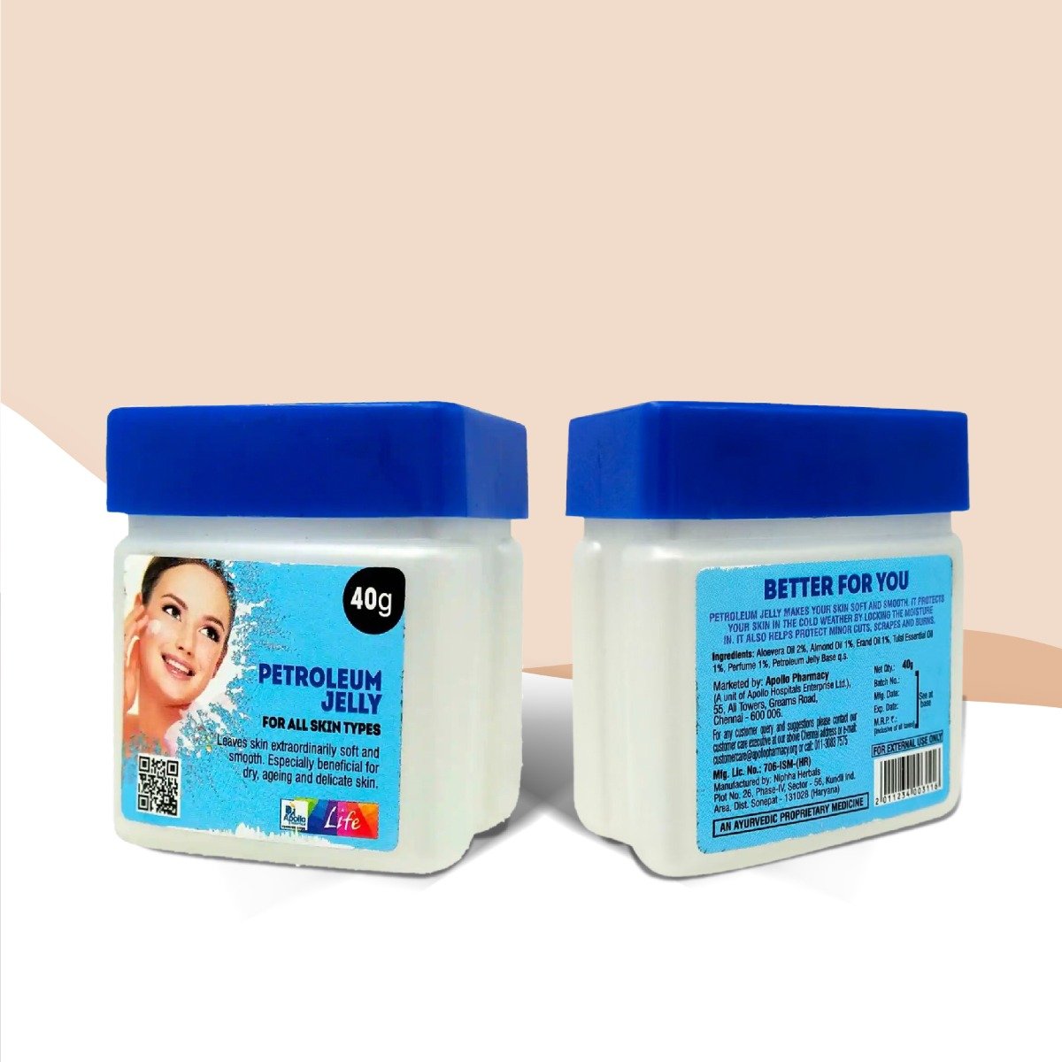 Apollo Life Petroleum Jelly, 40 gm, Pack of 1 Apollo Life Petroleum Jelly, 40 gm, Pack of 1