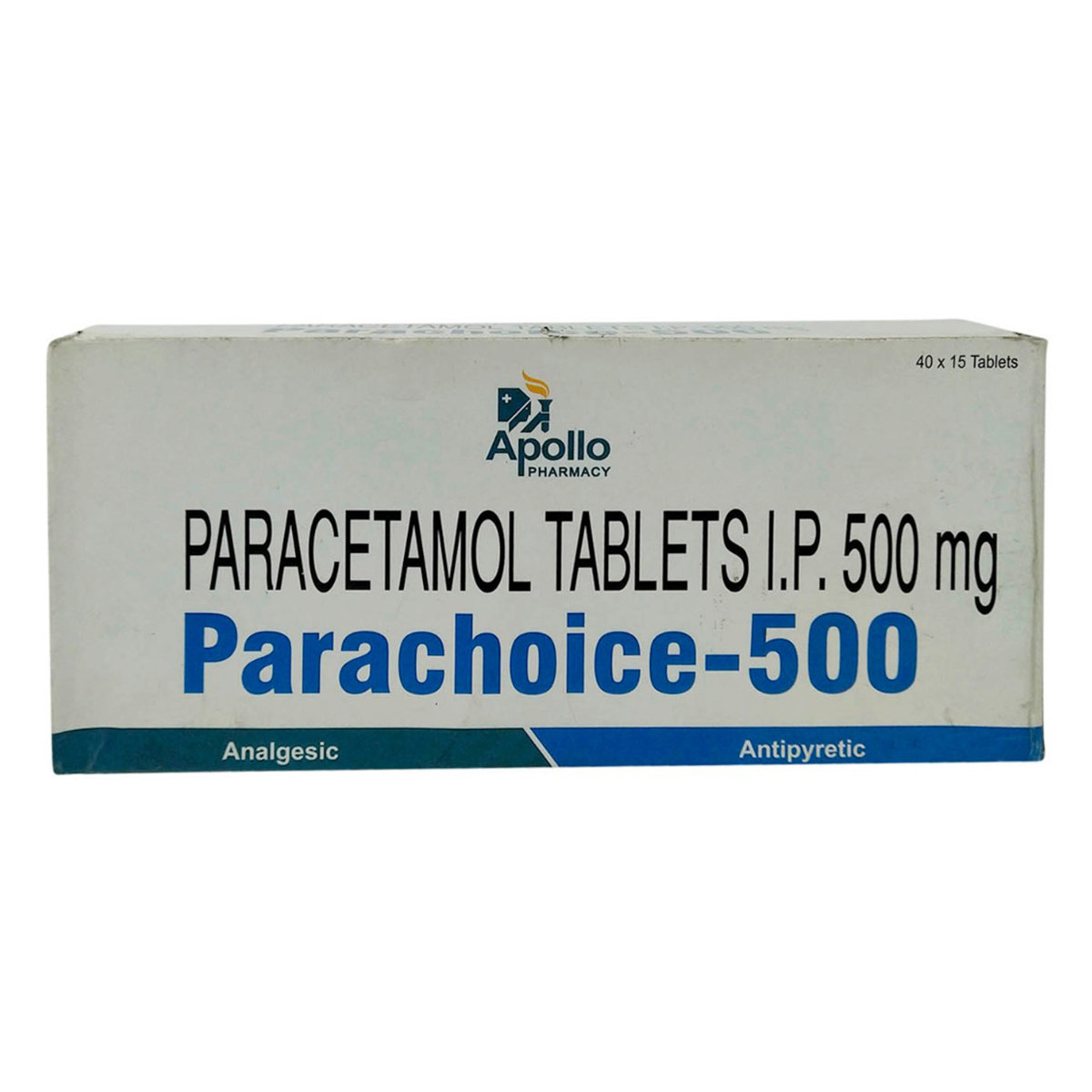 Apollo Pharmacy Parachoice 500 mg, 10 Tablets, Pack of 10 TABLETS Apollo Pharmacy Parachoice 500 mg, 10 Tablets, Pack of 10 TABLETS