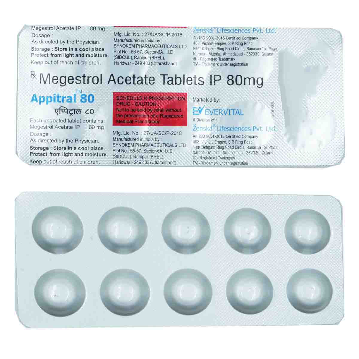 Buy Appitral 80 Tablet 10's Online