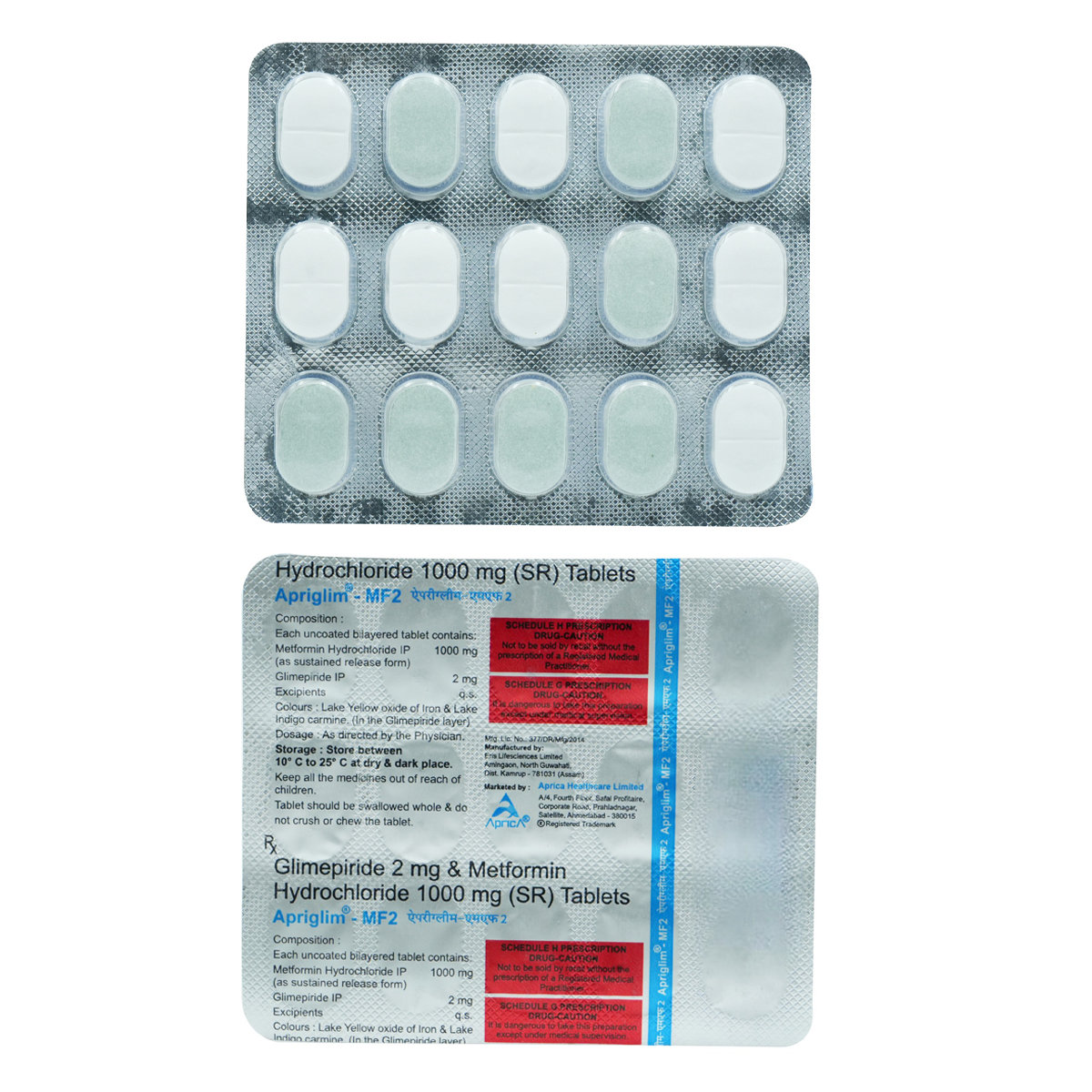 Buy Apriglim-MF2 Tablet 15's Online