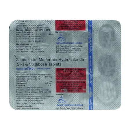 Apriglim-MV 1 Tablet 15's