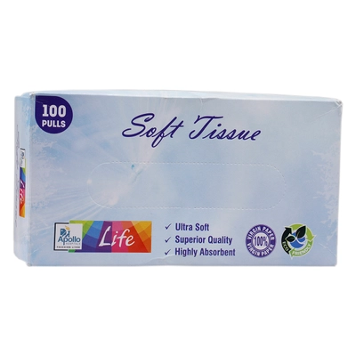 Apollo Life Soft Tissue, 100 Count, Pack of 1