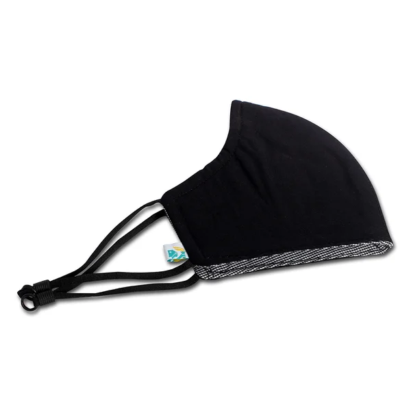 Apollo Life Reusable Face Mask 6ply, Black, 3 Count, Pack of 3