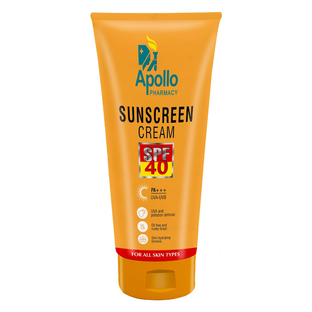 Buy Apollo Pharmacy SPF 40 PA+++ Sunscreen Cream, 60 gm Online