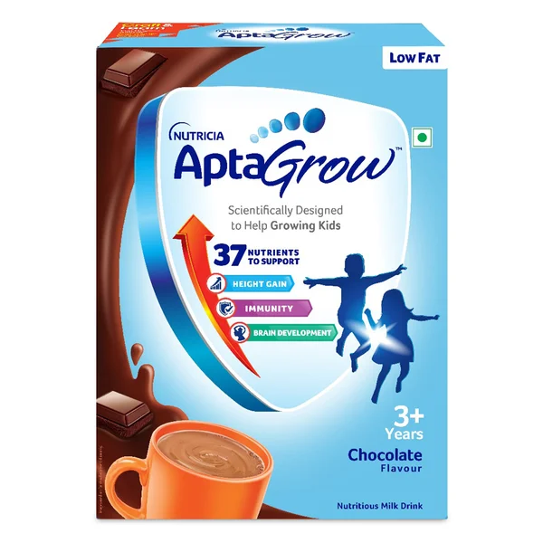 AptaGrow Chocolate Flavour Nutrition Powder, 400 gm, Pack of 1