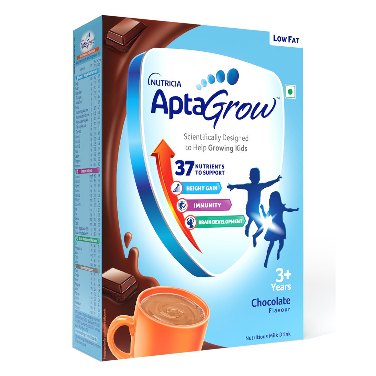 AptaGrow Chocolate Flavour Nutrition Powder, 400 gm, Pack of 1 AptaGrow Chocolate Flavour Nutrition Powder, 400 gm, Pack of 1