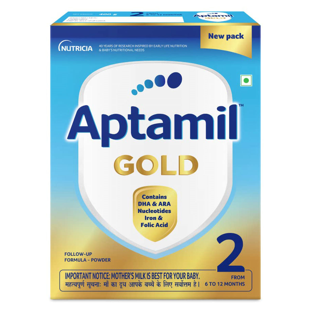 Buy Aptamil Gold Follow-Up Formula Stage 2 Powder, 400 gm Online