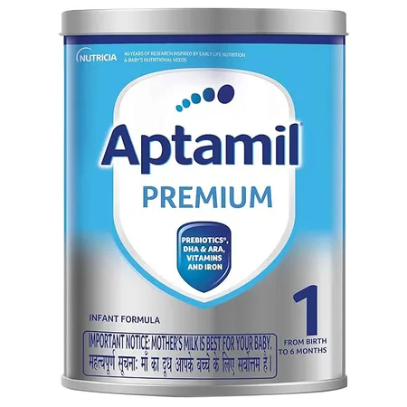 Aptamil Premium Infant Formula Stage 1 Powder, 400 gm Tin