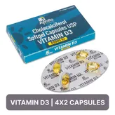 Apollo Pharmacy Vitamin D3 60000 IU, 4 Capsules, Pack of 4