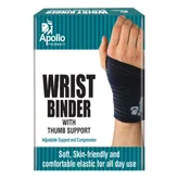 Apollo Pharmacy Wrist Binder With Thumb Support Universal, 1 Count, Pack of 1