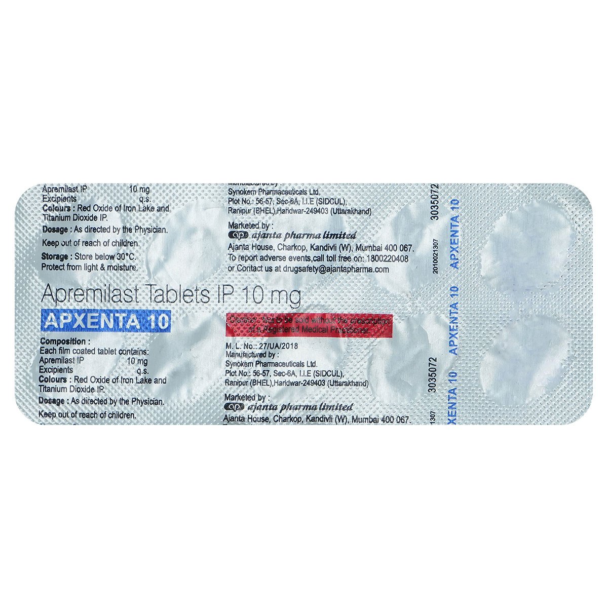 Apxenta 10 Tablet 10's, Pack of 10 TabletS Apxenta 10 Tablet 10's, Pack of 10 TabletS