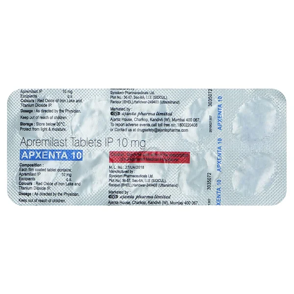 Apxenta 10 Tablet 10's, Pack of 10 TabletS