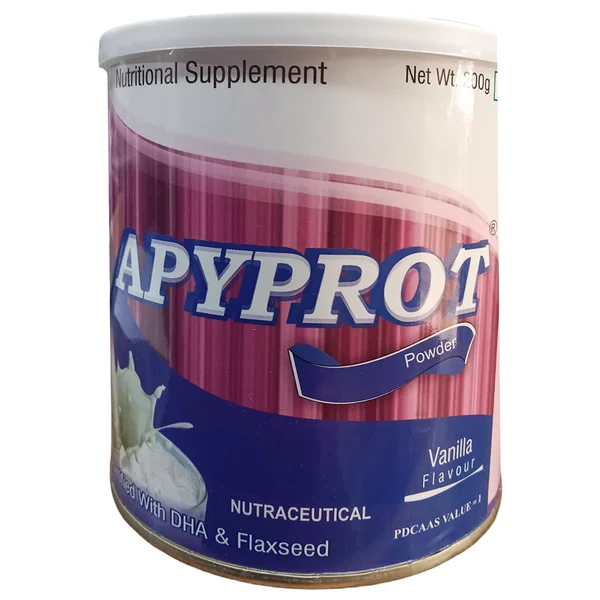 Apyprot Vanilla Flavour Powder, 200 gm Tin, Pack of 1