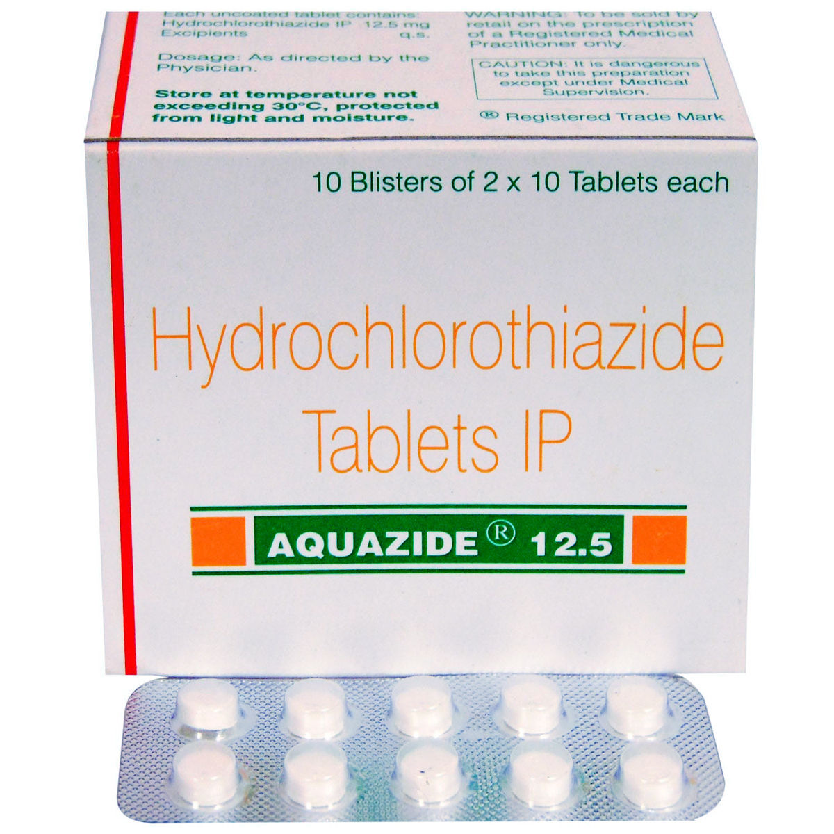 Buy Aquazide 12.5 Tablet 10's Online