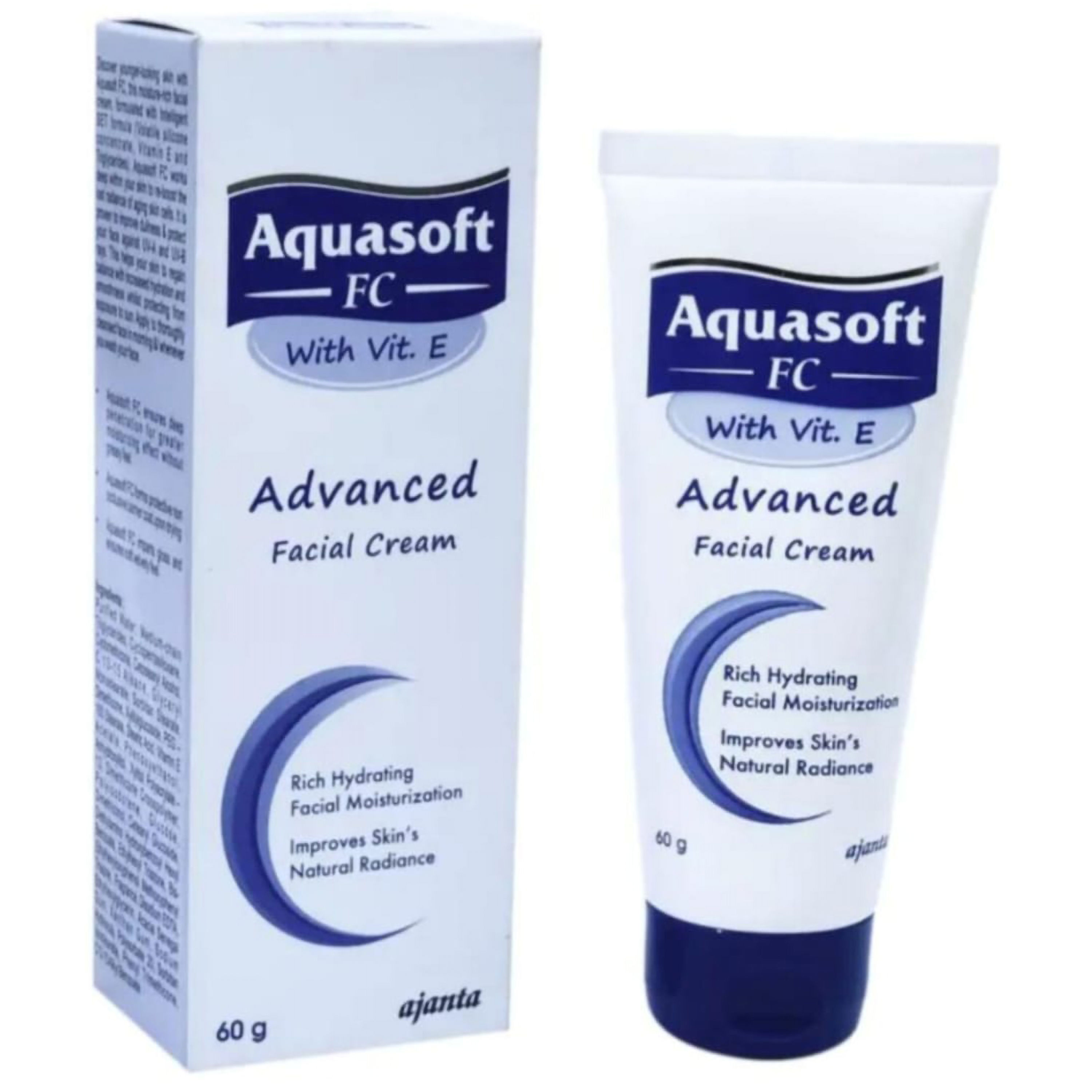 Buy Aquasoft FC Advanced Facial Cream 60 gm | With Vit E | Provides Hydration & Moisturisation Online