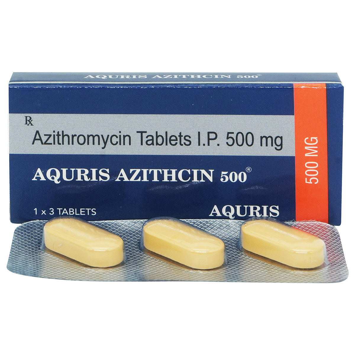 Aquris Azithcin 500 Tablet 3's, Pack of 3 TabletS Aquris Azithcin 500 Tablet 3's, Pack of 3 TabletS