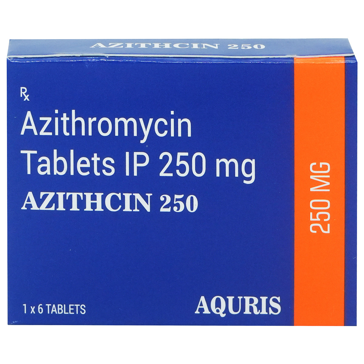 Aquris Azithcin 250 Tablet 6's, Pack of 6 TABLETS Aquris Azithcin 250 Tablet 6's, Pack of 6 TABLETS