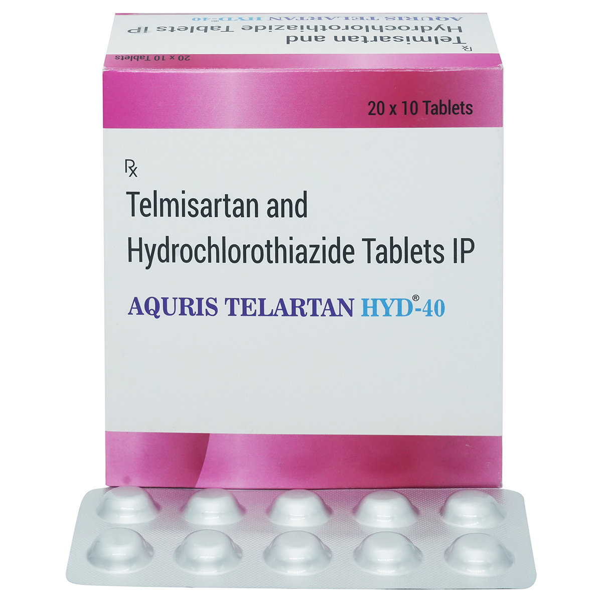 Aquris Telartan Hyd-40 Tablet 10's, Pack of 10 Aquris Telartan Hyd-40 Tablet 10's, Pack of 10
