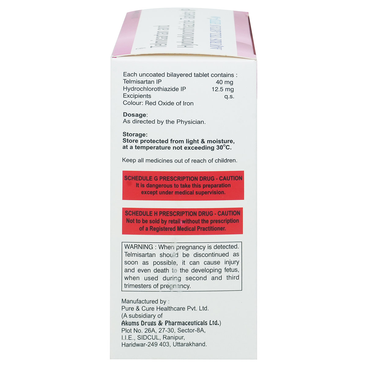 Aquris Telartan Hyd-40 Tablet 10's, Pack of 10 Aquris Telartan Hyd-40 Tablet 10's, Pack of 10