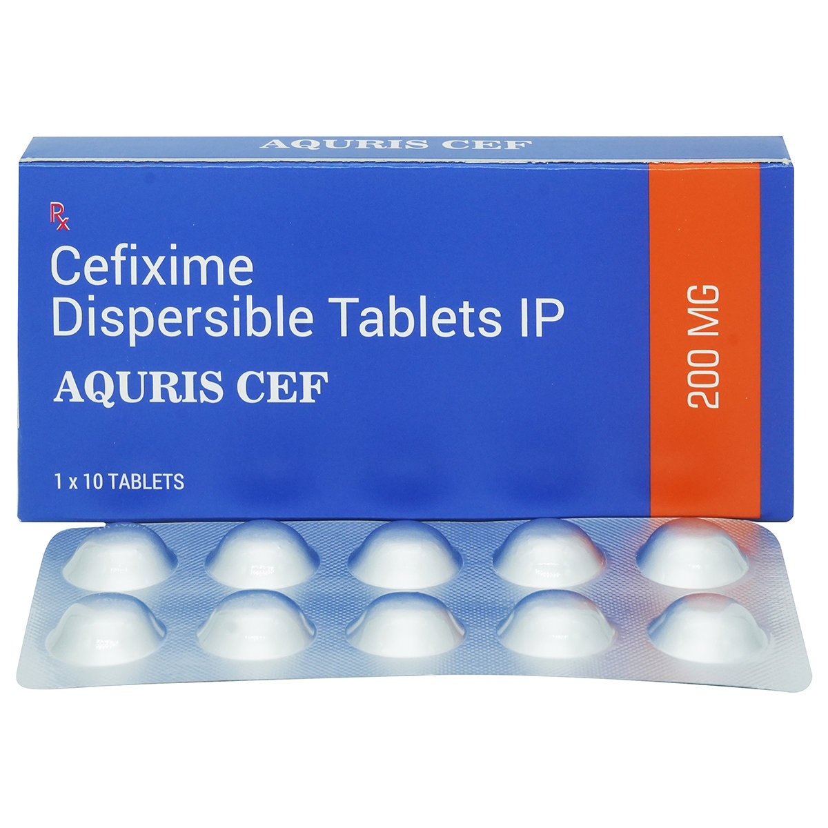 Aquris Cef 200 mg Tablet 10's, Pack of 10 TABLETS Aquris Cef 200 mg Tablet 10's, Pack of 10 TABLETS