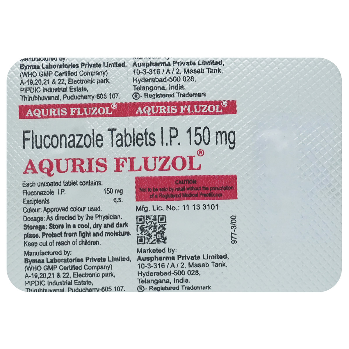 Aquris Fluzol Tablet 1's, Pack of 1 TABLET Aquris Fluzol Tablet 1's, Pack of 1 TABLET