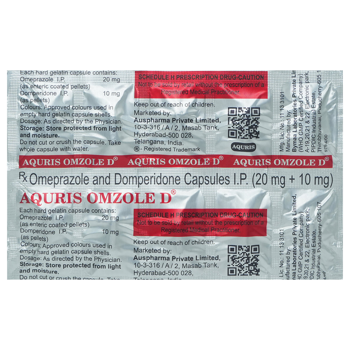 Aquris Omzole D Capsule 10's, Pack of 10 CapsuleS Aquris Omzole D Capsule 10's, Pack of 10 CapsuleS