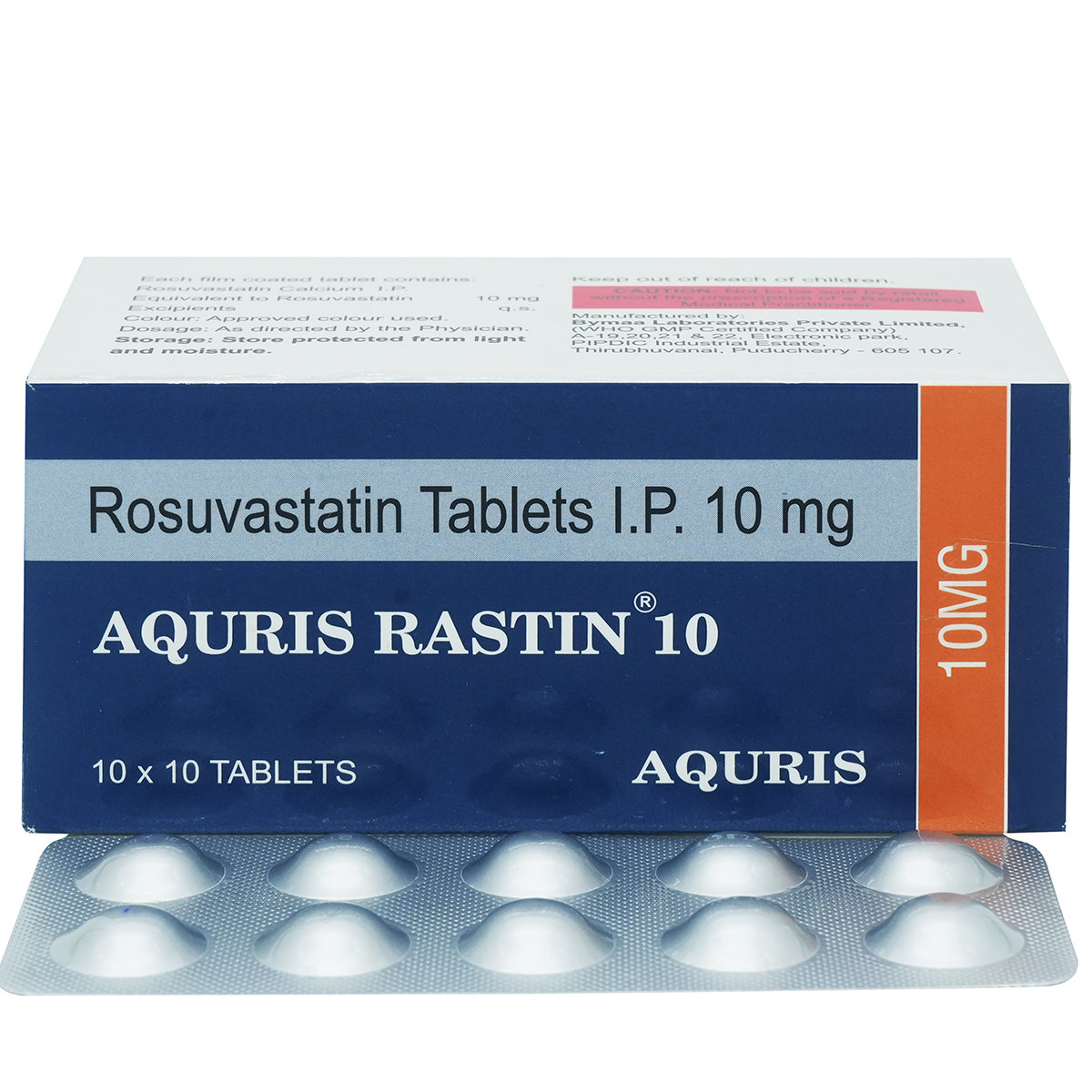 Aquris Rastin 10 mg Tablet 10's, Pack of 10 TabletS Aquris Rastin 10 mg Tablet 10's, Pack of 10 TabletS