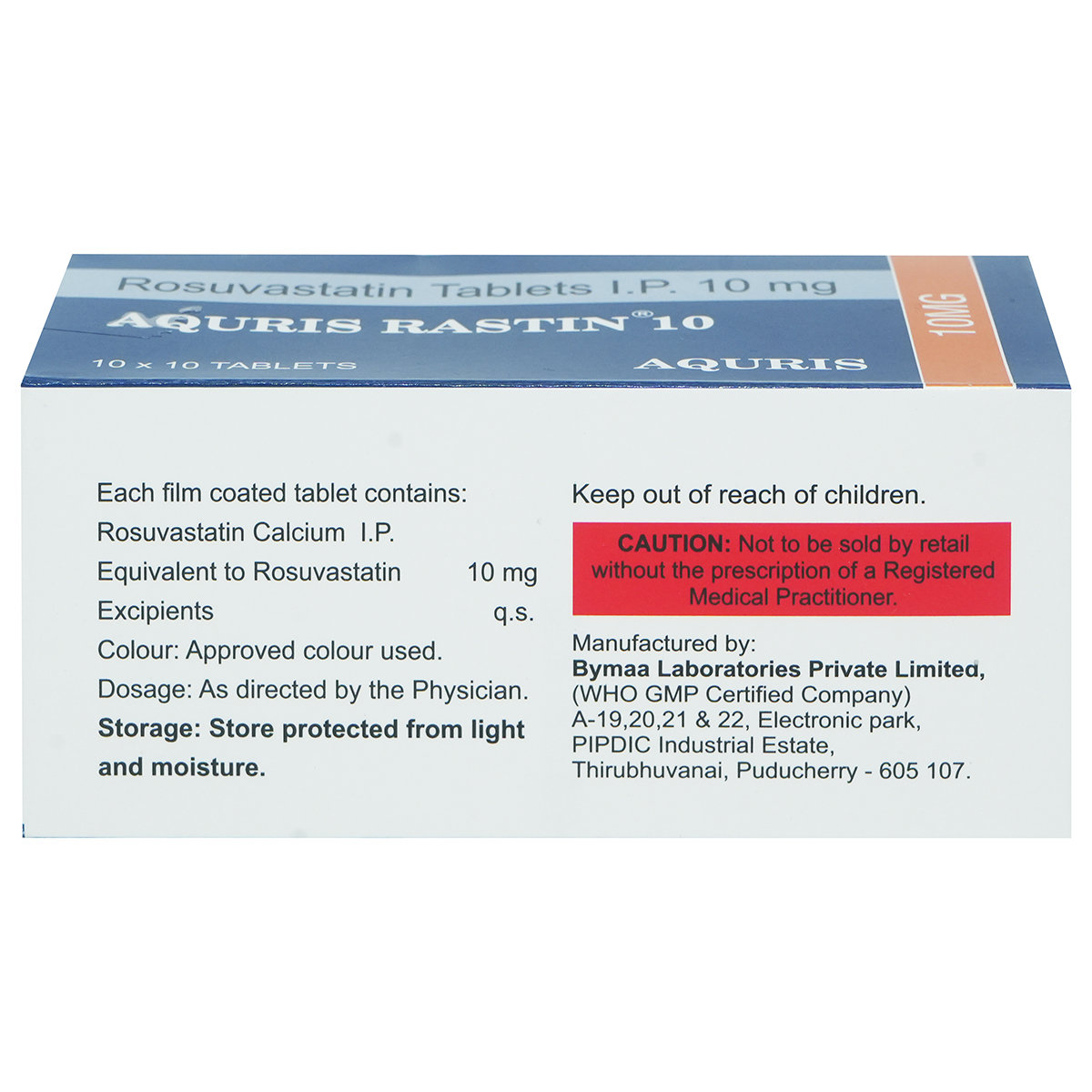 Aquris Rastin 10 mg Tablet 10's, Pack of 10 TabletS Aquris Rastin 10 mg Tablet 10's, Pack of 10 TabletS