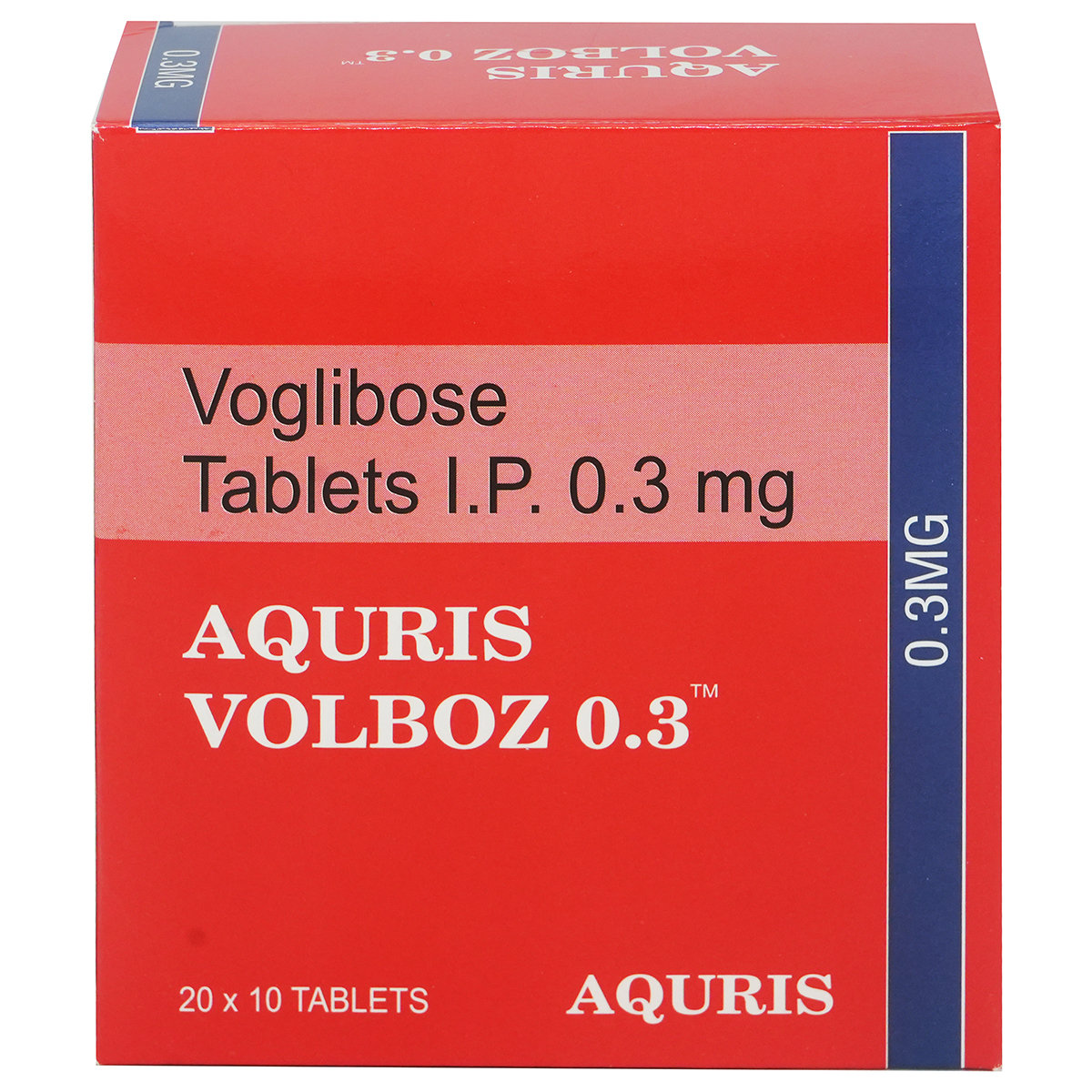 Aquris Volboz 0.3 Tablet 10's, Pack of 10 Aquris Volboz 0.3 Tablet 10's, Pack of 10