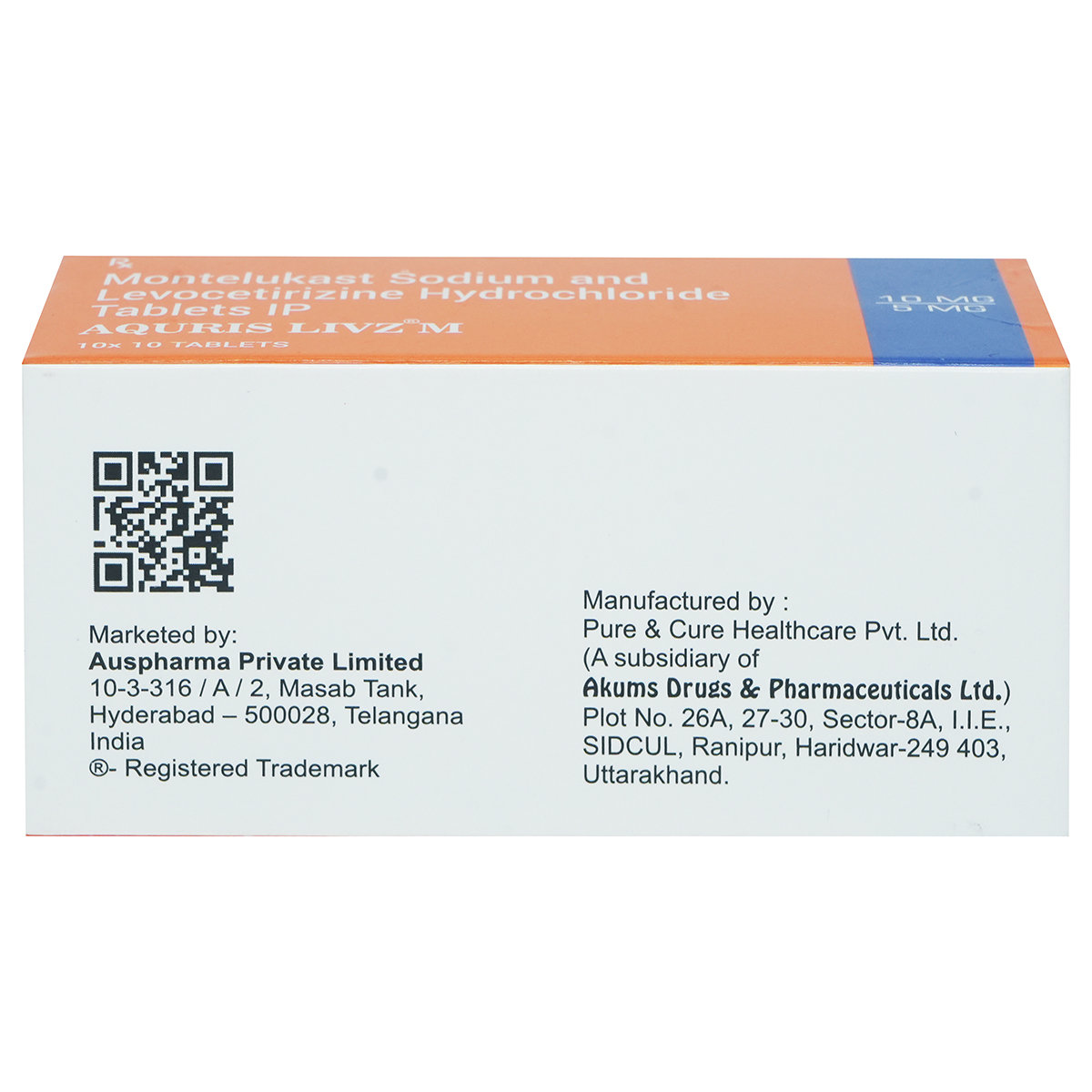 Aquris Livz M Tablet 10's, Pack of 10 Aquris Livz M Tablet 10's, Pack of 10