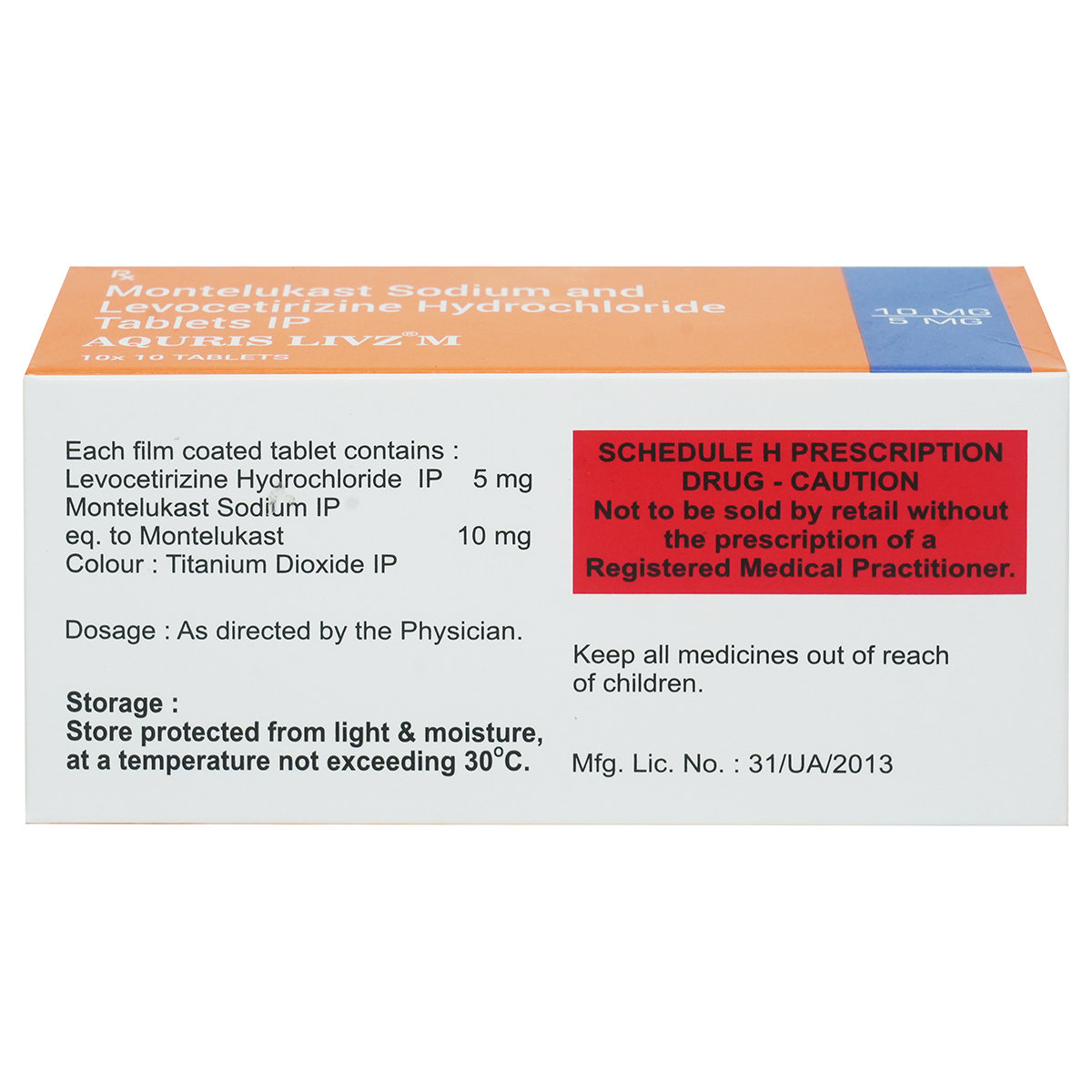 Aquris Livz M Tablet 10's, Pack of 10 Aquris Livz M Tablet 10's, Pack of 10