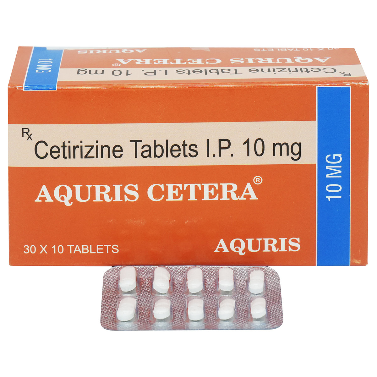 Aquris Cetera 10 mg Tablet 10's, Pack of 10 Aquris Cetera 10 mg Tablet 10's, Pack of 10