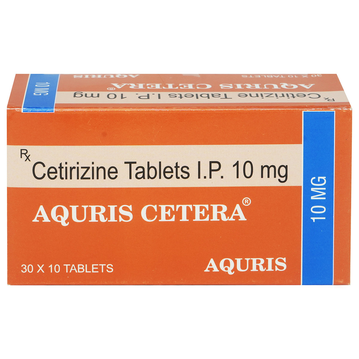 Aquris Cetera 10 mg Tablet 10's, Pack of 10 Aquris Cetera 10 mg Tablet 10's, Pack of 10