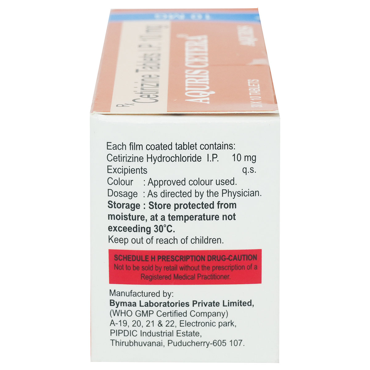 Aquris Cetera 10 mg Tablet 10's, Pack of 10 Aquris Cetera 10 mg Tablet 10's, Pack of 10