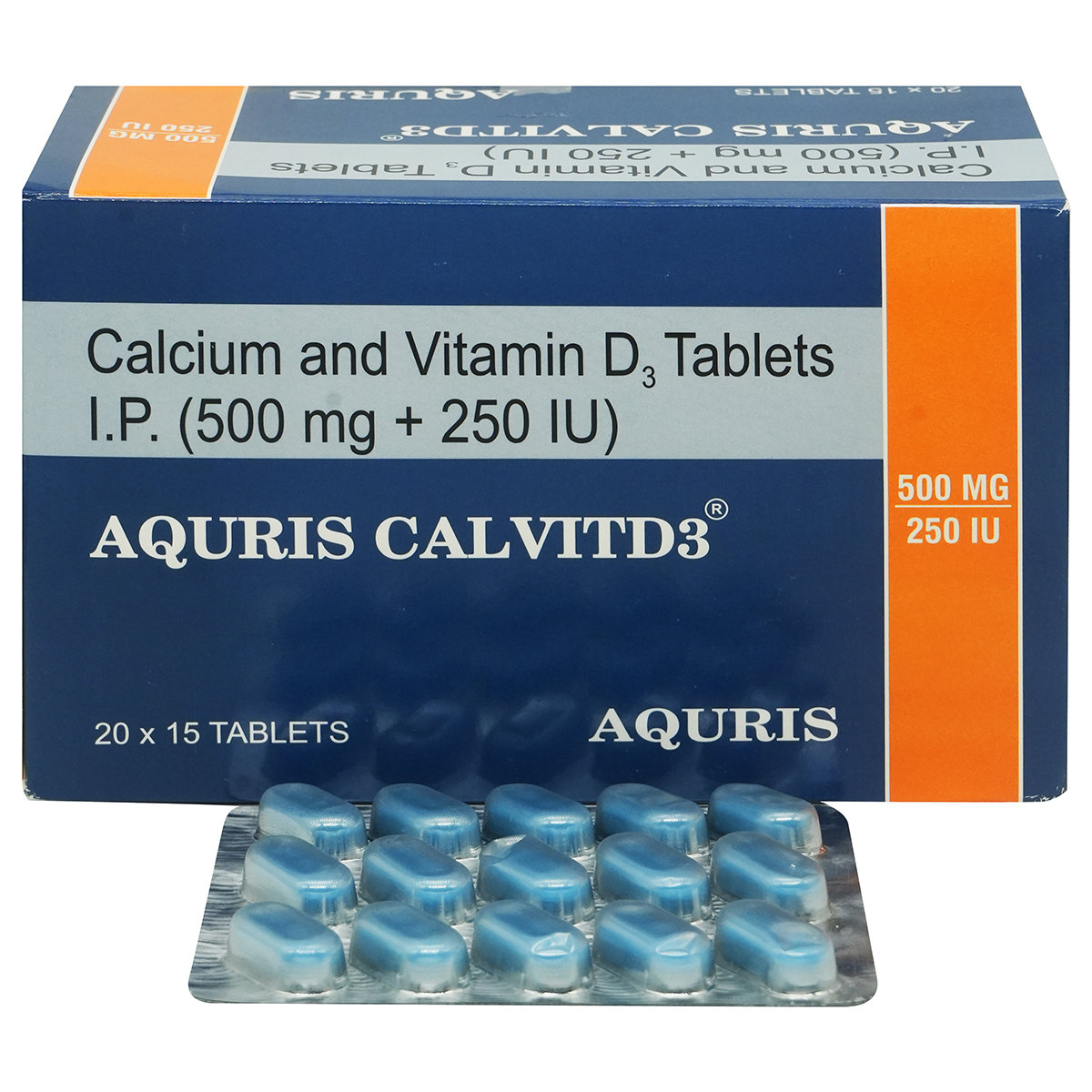 Aquris Calvitd3 Tablet 15's, Pack of 15 Aquris Calvitd3 Tablet 15's, Pack of 15