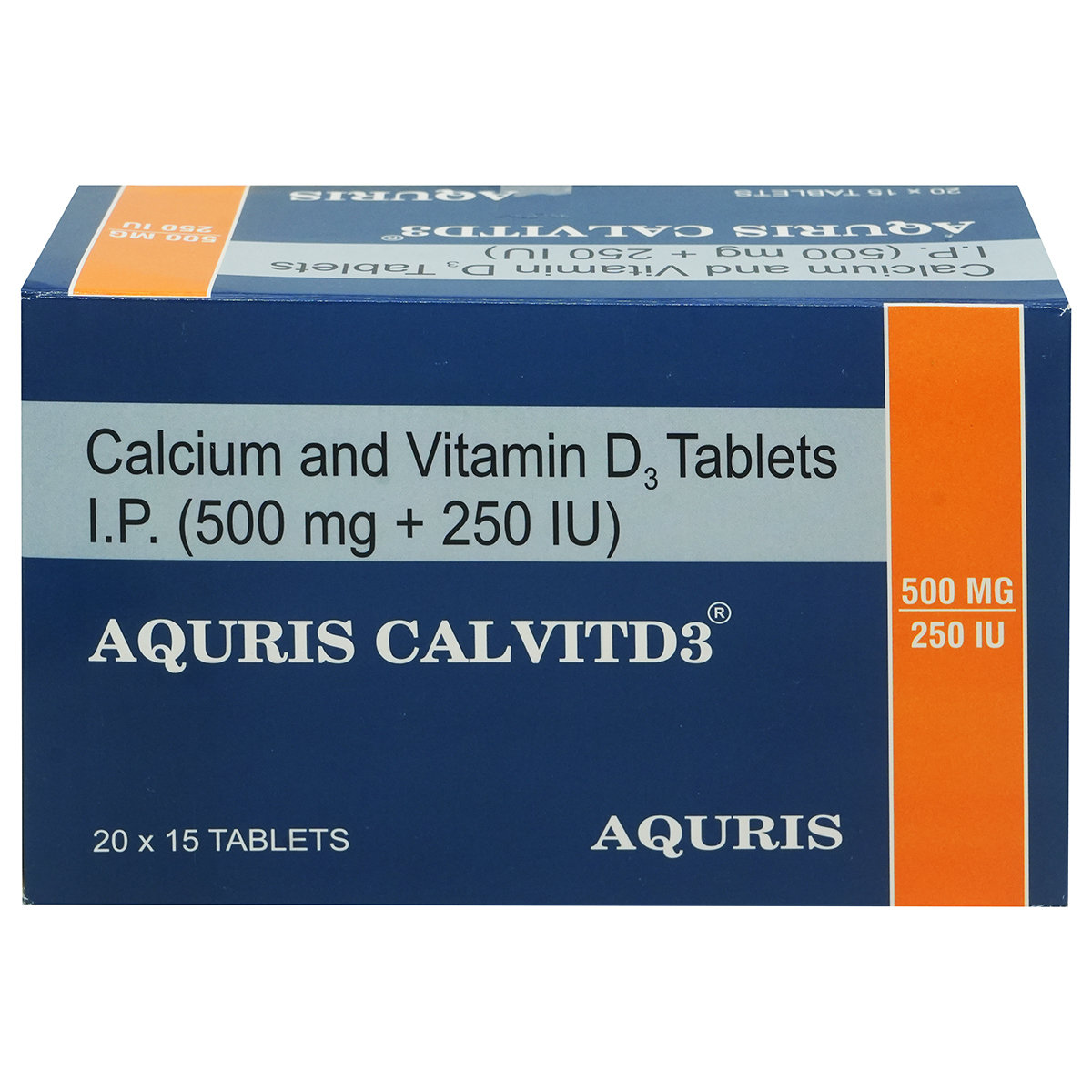 Aquris Calvitd3 Tablet 15's, Pack of 15 Aquris Calvitd3 Tablet 15's, Pack of 15