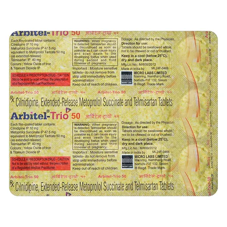 Arbitel-Trio 50 Tablet 15's