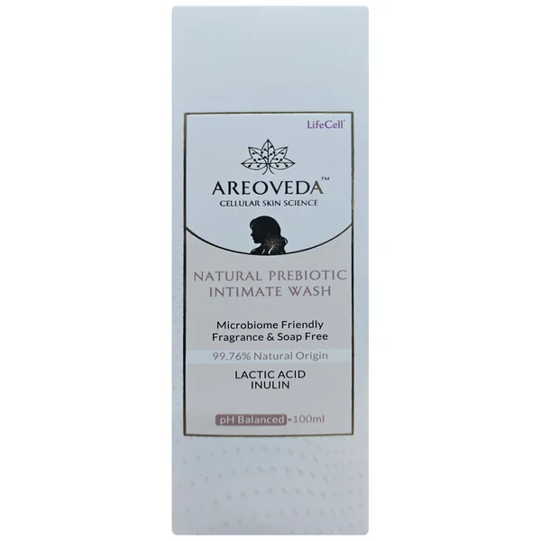 Areoveda Natural Prebiotic Intimate Wash, 100 ml