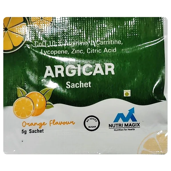 Argicar Orange Flavour Sachet 5 gm, Pack of 1