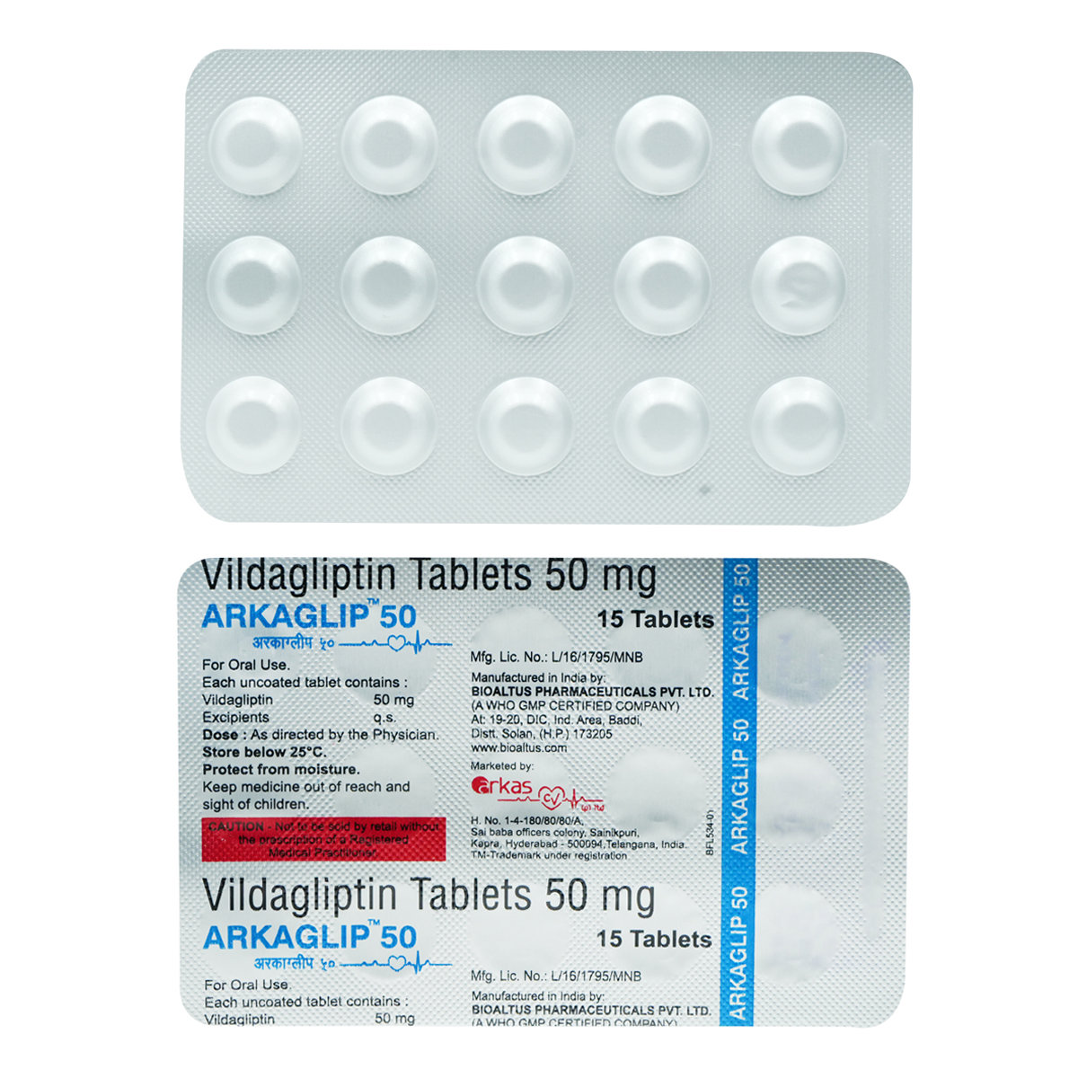 Buy ARKAGLIP 50MG TABLETS 15'S Online